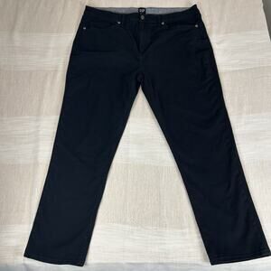 GAP Men's Straight Fit Stretch Black Chino Size 40x30 Cotton Soft Pants